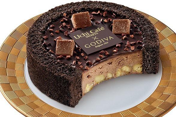 GODIVA×Uchi Café　ショコラアイスクリーム　ロールケーキ(税込 380円)