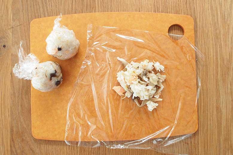 ゆる弁当レシピ:鮭ときのこの炊き込み白滝ご飯