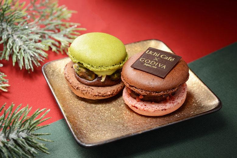 ●Uchi Café × GODIVA ホリディショコラマカロン2個(税込700円)