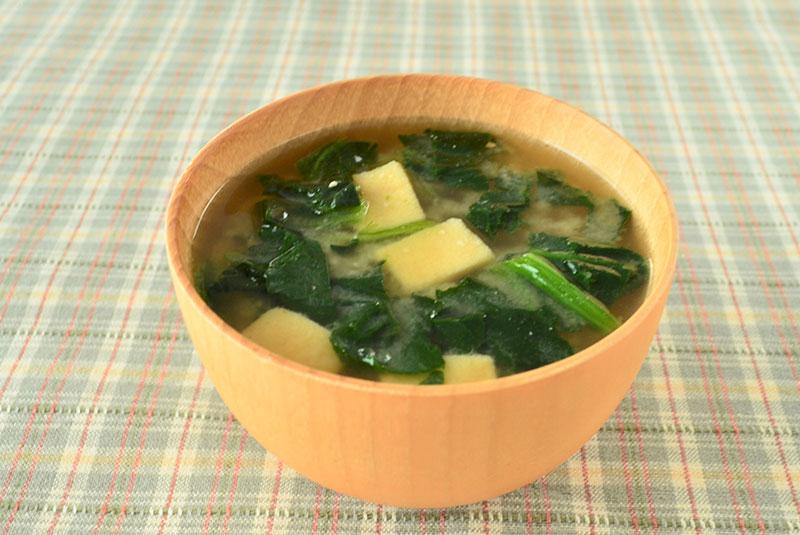 コンビニ冷食野菜の味噌玉レシピ①ほうれん草と高野豆腐の味噌玉