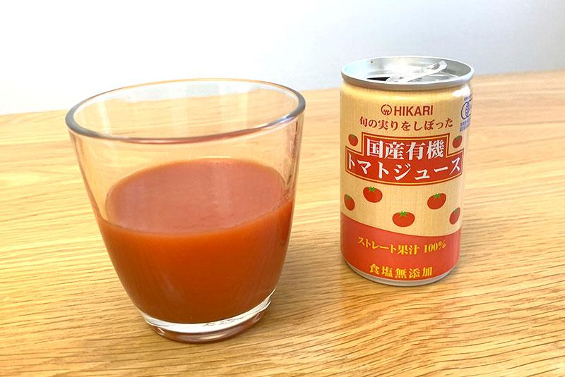 ⑩旬の実りをしぼった国産有機トマトジュース 食塩無添加｜光食品