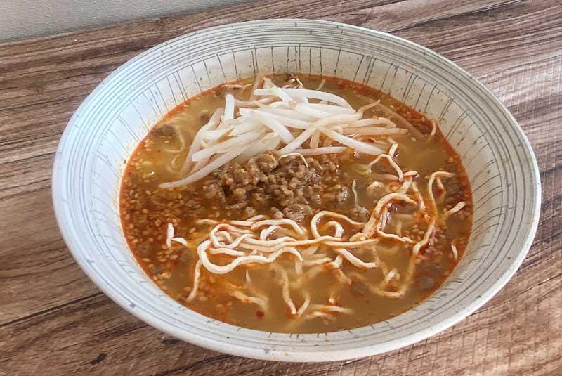 「干し豆腐の担々麺風」