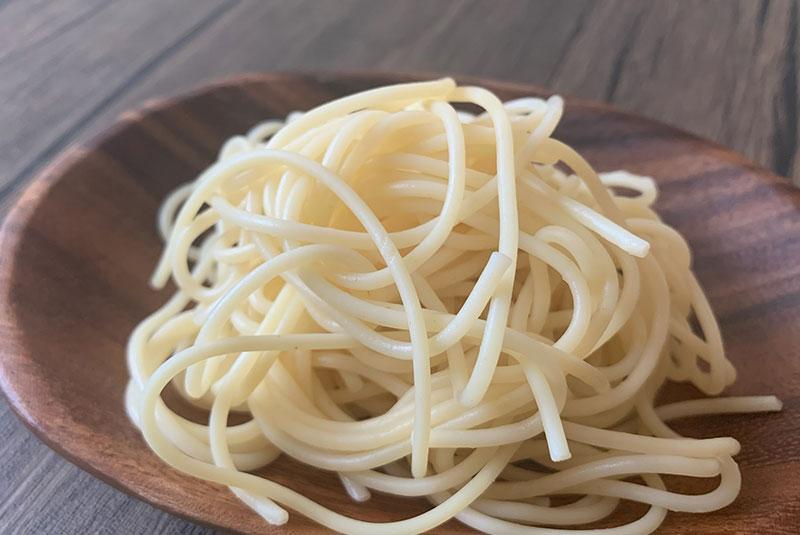 低糖質パスタ③蒟蒻効果｜昭和産業 ゆでた例