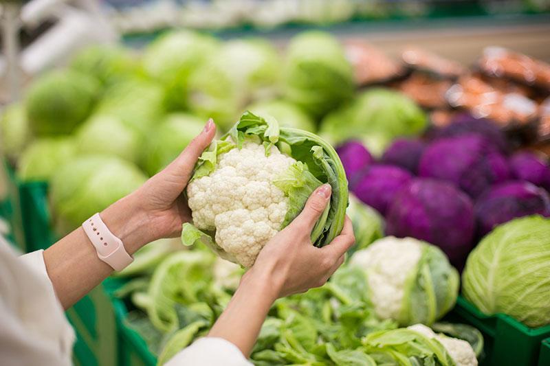 野菜を見極める